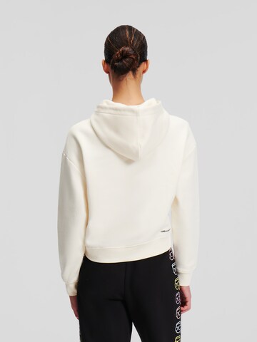 Sweat-shirt 'Ikonik' Karl Lagerfeld en blanc