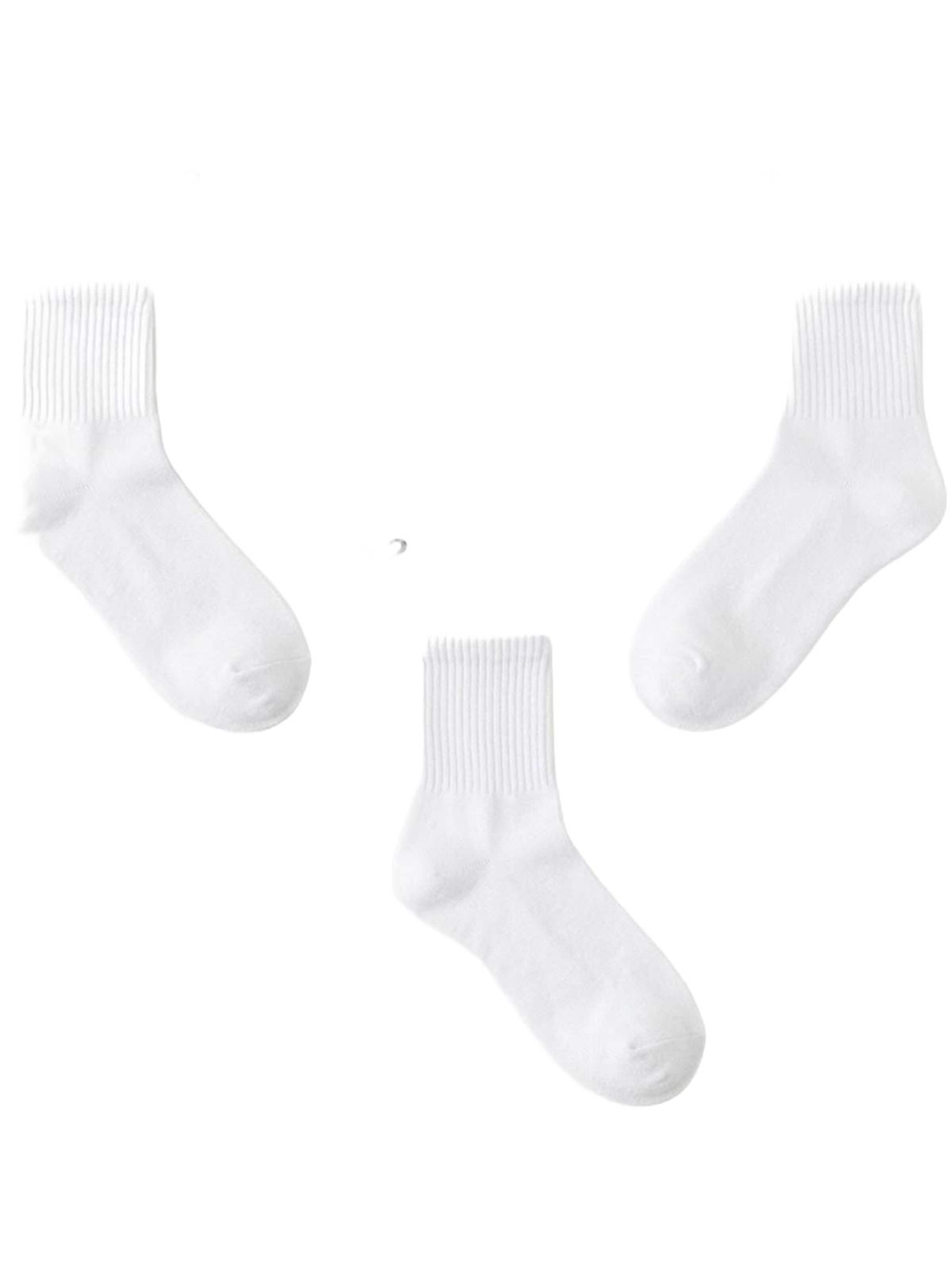 El Sueno Socks 'Quarter Sportsocken' in White