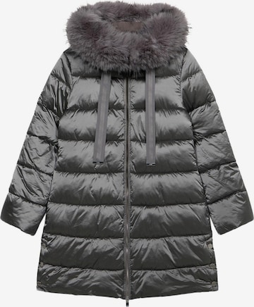Giacca invernale di oltre in grigio: frontale