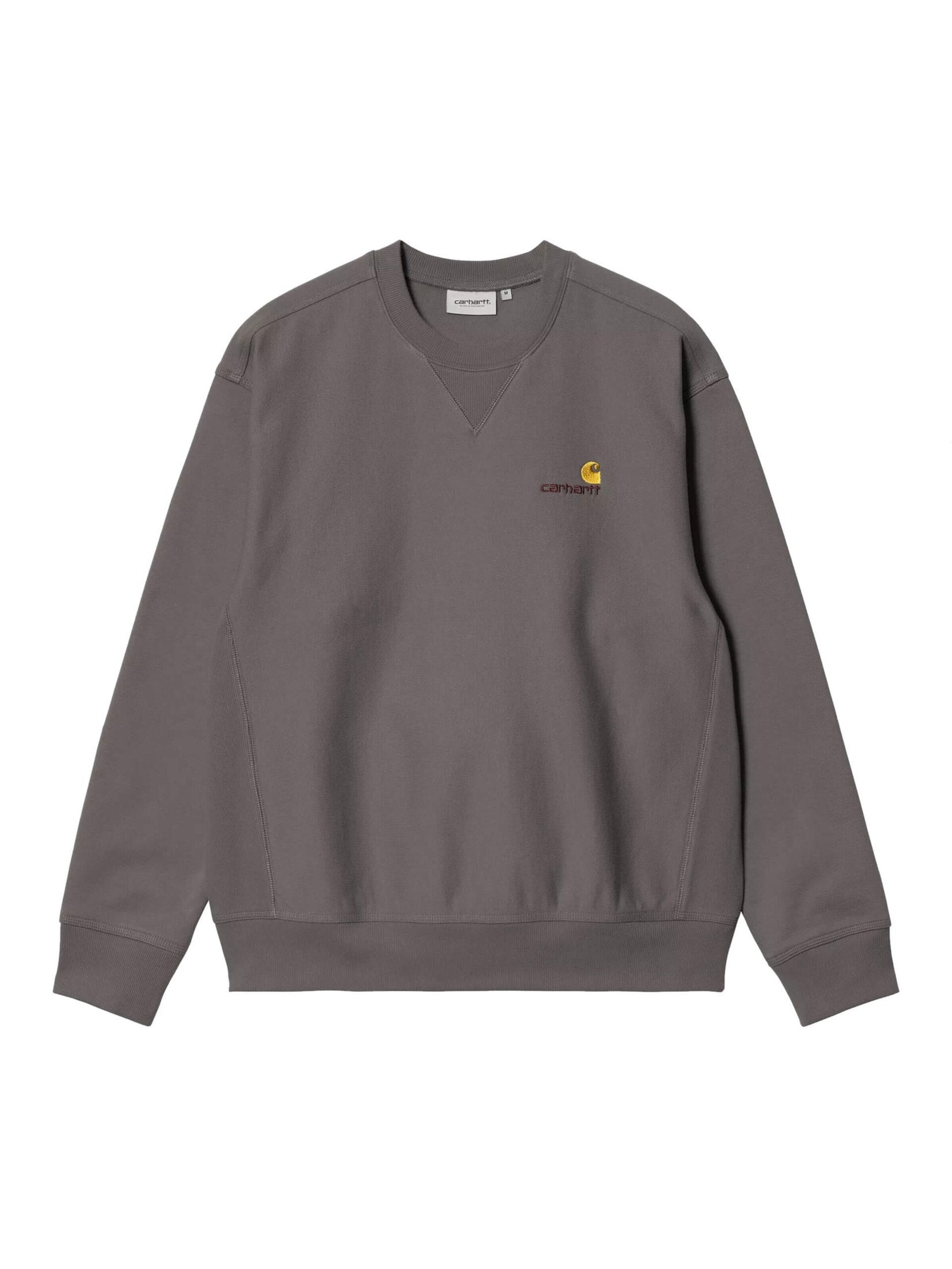 Carhartt WIP Pullover 'American Script'‌‌‌‌‌‌‌‌ in Grau: Vorderseite