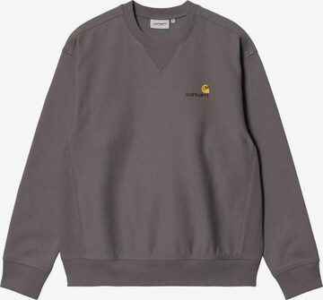 Carhartt WIP Pullover 'American Script' in Grau: Vorderseite