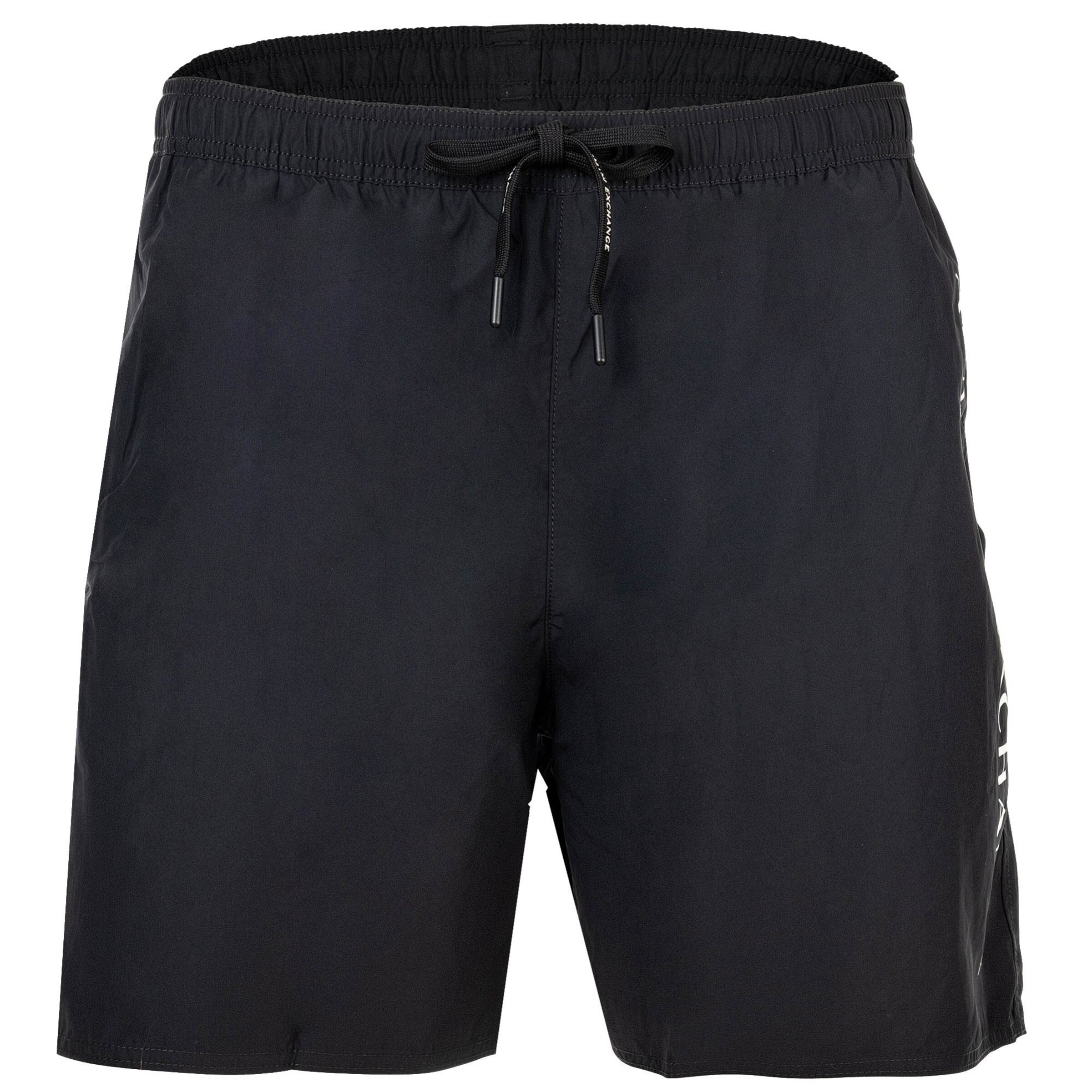 ARMANI EXCHANGE Badeshorts in schwarz / weiß, Produktansicht