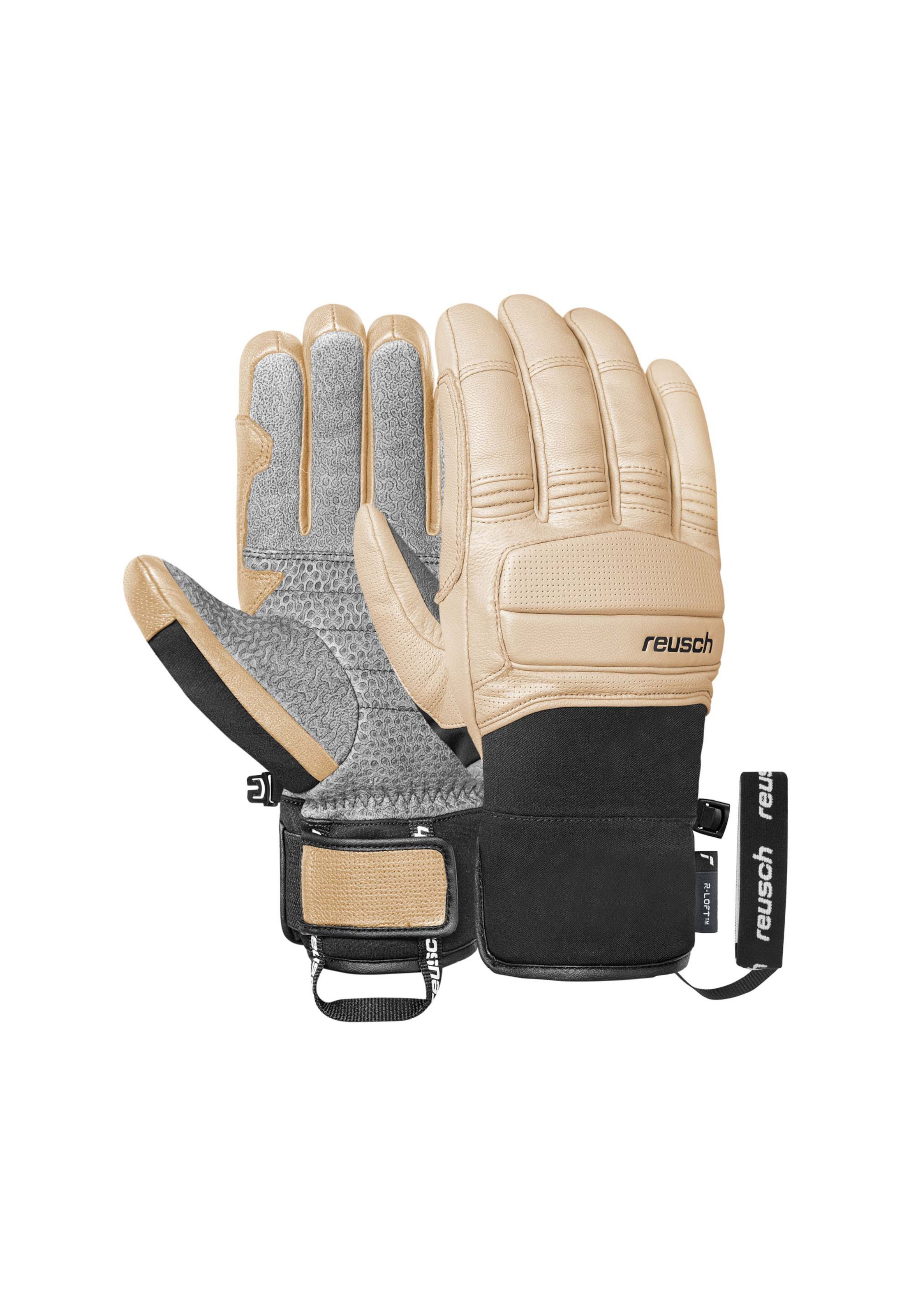 REUSCH Sporthandschoenen 'Alpine Heritage' in Beige: voorkant