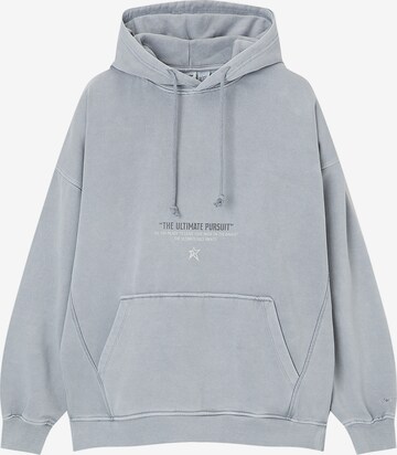 Sweat-shirt Pull&Bear en gris : devant