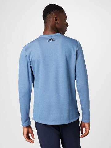 ADIDAS PERFORMANCE Sportsweatshirt 'Train Icons 3 Bar Logo ' in Blau