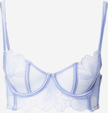 Bustier Soutien-gorge Hunkemöller en bleu : devant