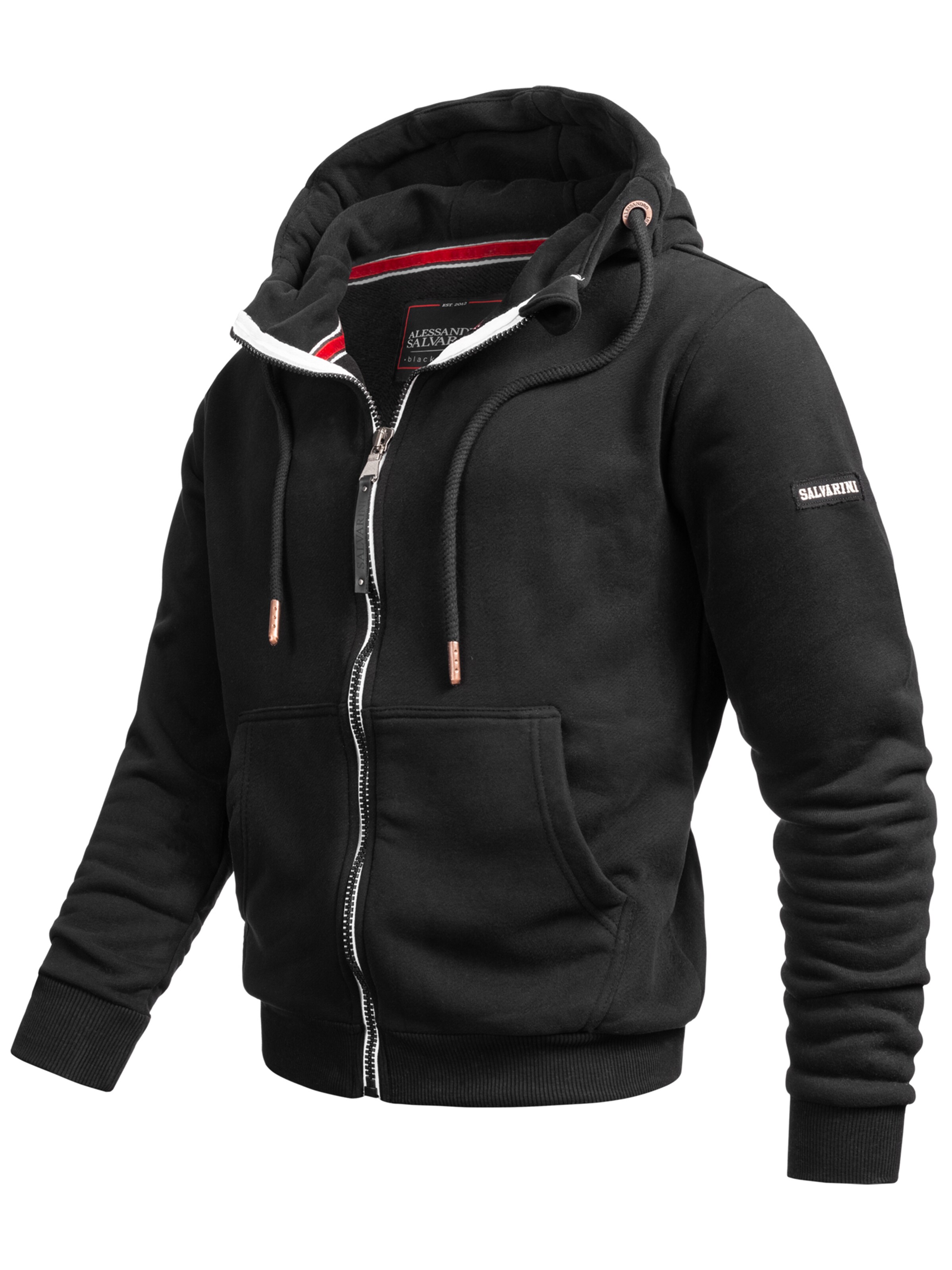 Alessandro Salvarini Sweat jacket in Black