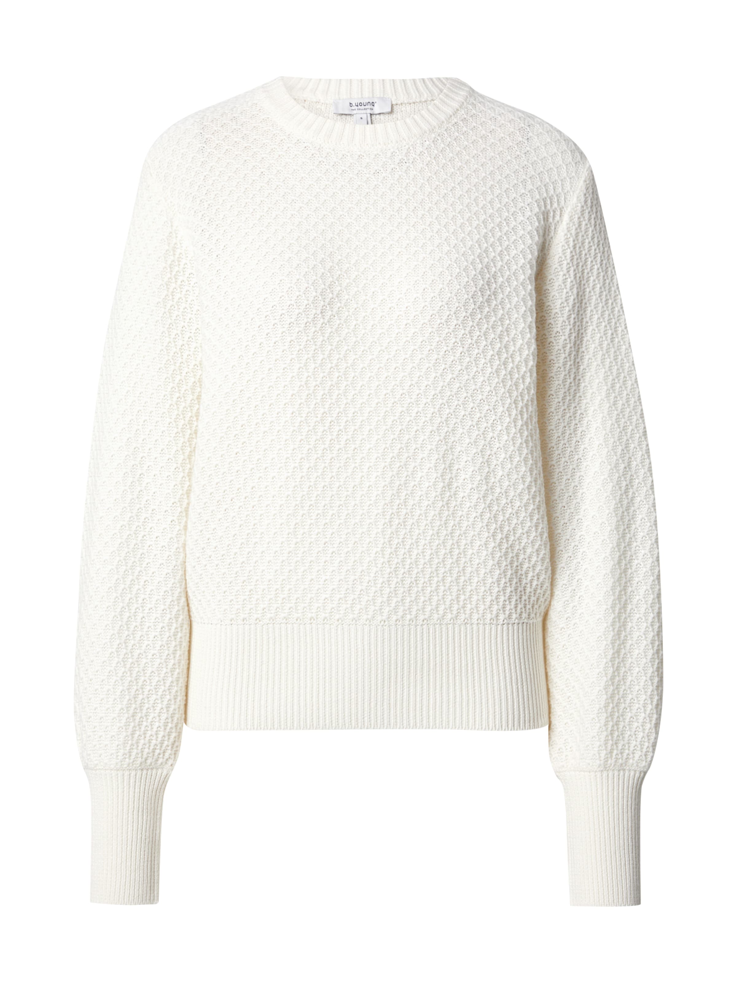 b.young Sweater 'NERAM' in White: front