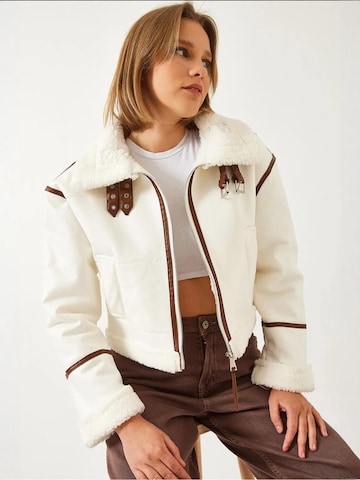 Veste mi-saison Bianco Lucci en blanc