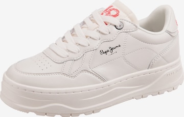 Sneaker bassa 'Kore Love' di Pepe Jeans in bianco: frontale