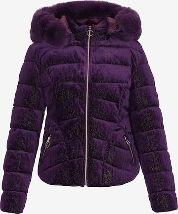 myMo at night Winterjas in Lila: voorkant