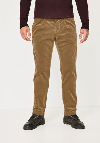 REDPOINT Slim fit Chino Pants in Beige: front