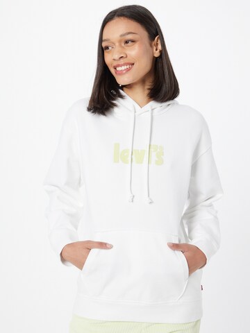 LEVI'S ® Tréning póló 'Graphic Standard Hoodie' - fehér: elől