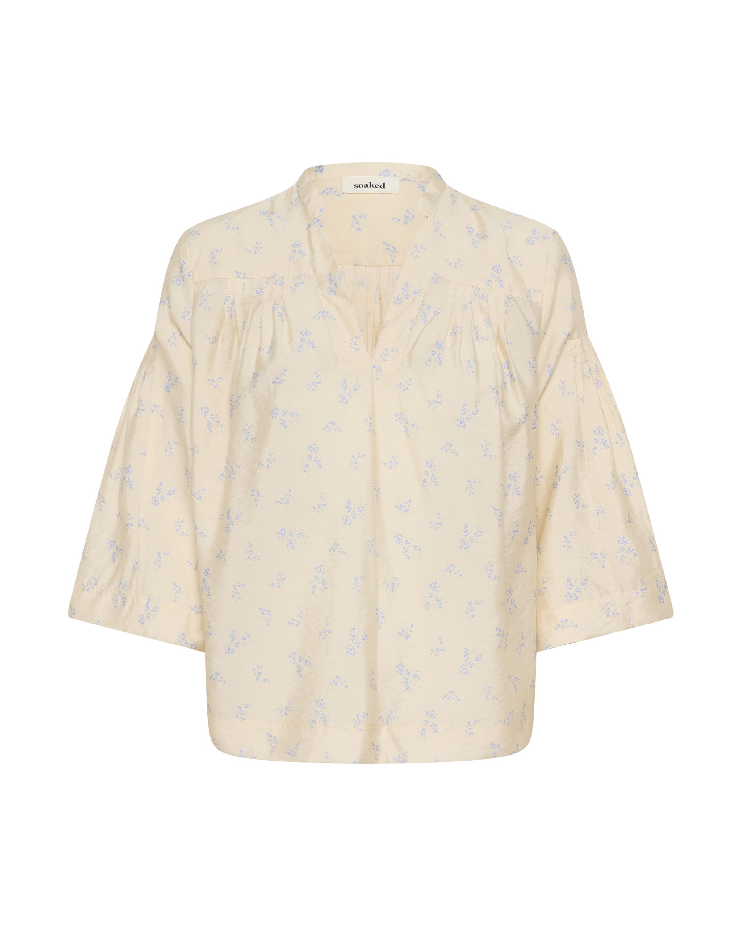 SOAKED IN LUXURY Blouse 'SLEneya' in Beige: voorkant