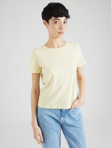 T-shirt Tommy Jeans en jaune : devant