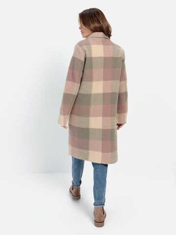 CAMEL ACTIVE Wollmantel mit Reverskragen in Beige