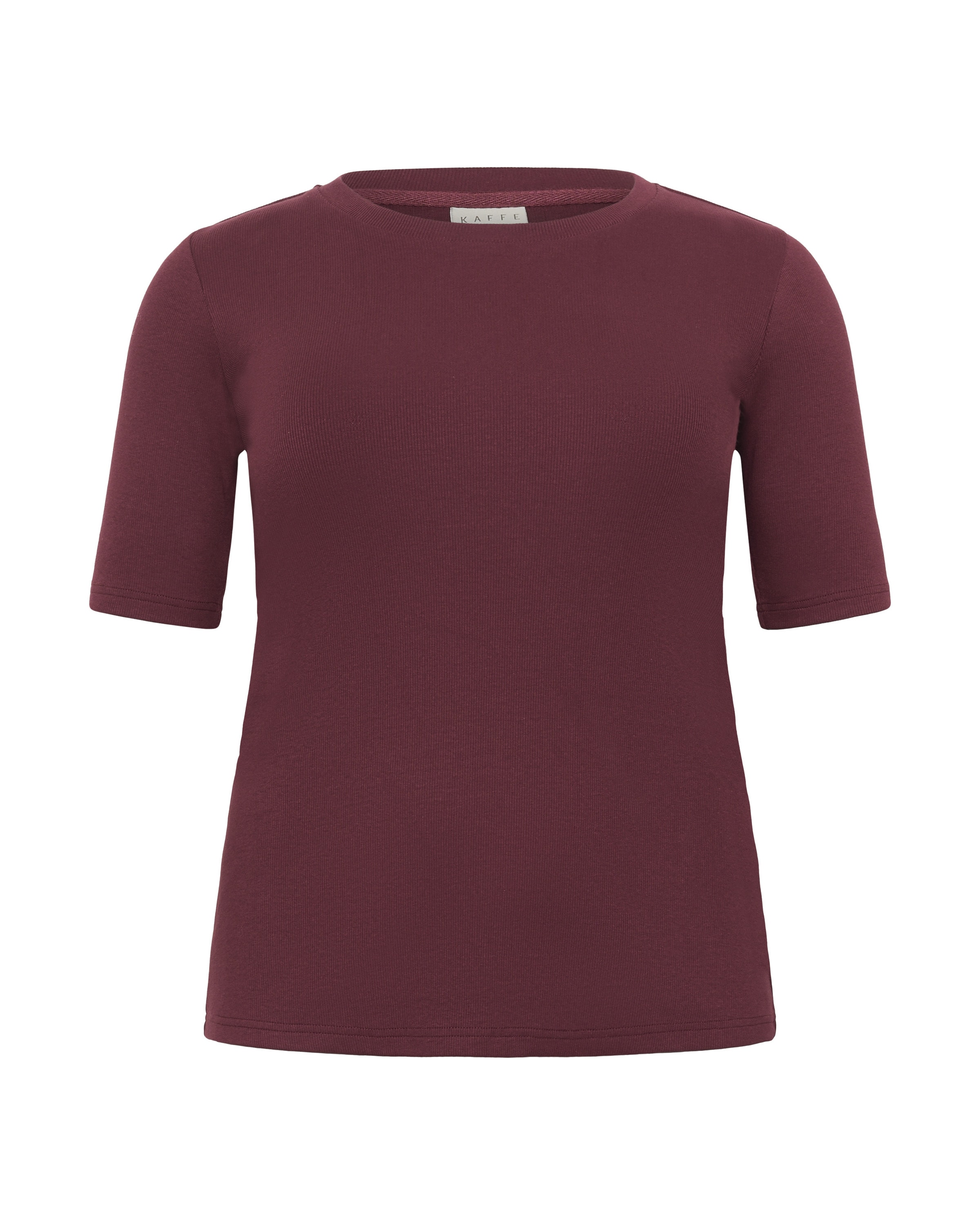 KAFFE CURVE Póló 'KCCarina' - piros: elől