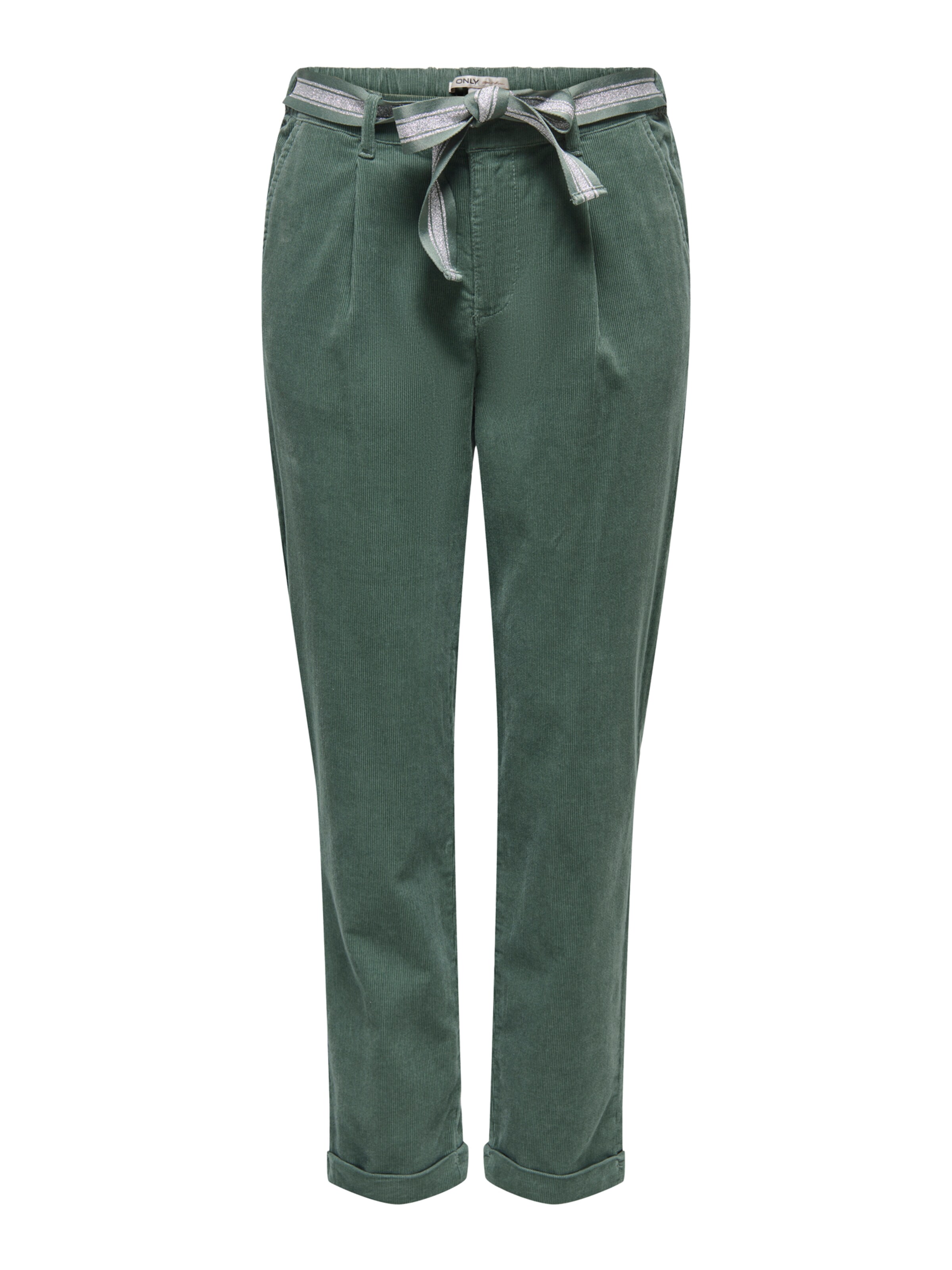 ONLY - Slimfit Pantalón plisado 'ONLRITA-NESSA' en verde: frente