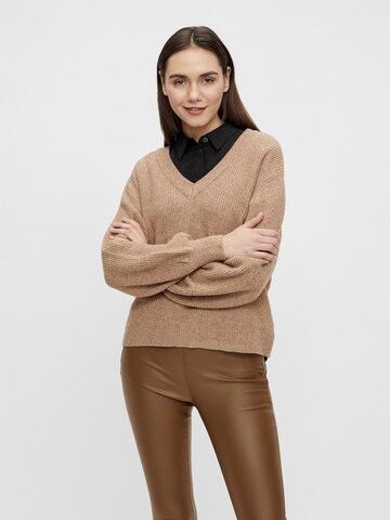 OBJECT Sweater 'Malena' in Brown: front