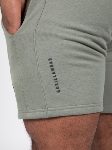Slimfit Pantaloni 'Leon' di Gorilla Wear in verde