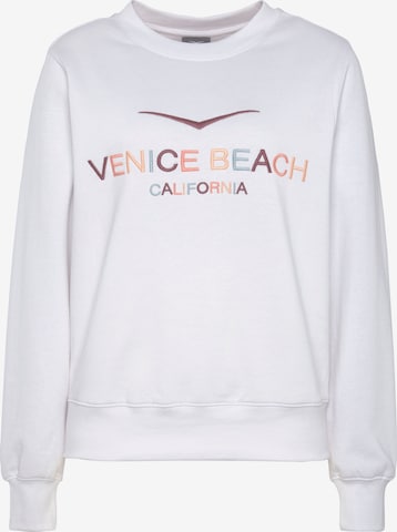 VENICE BEACH Sweatshirt in White: front