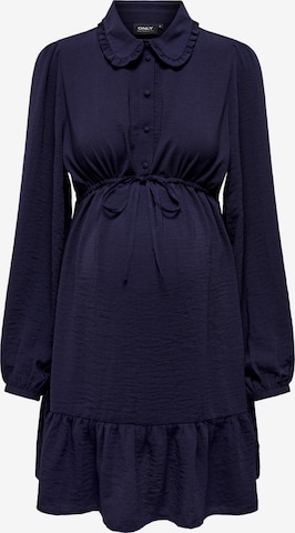 Robe-chemise Only Maternity en bleu : devant