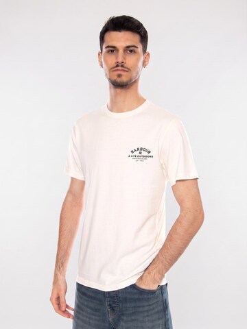 T-Shirt 'CRANMER' Barbour en blanc