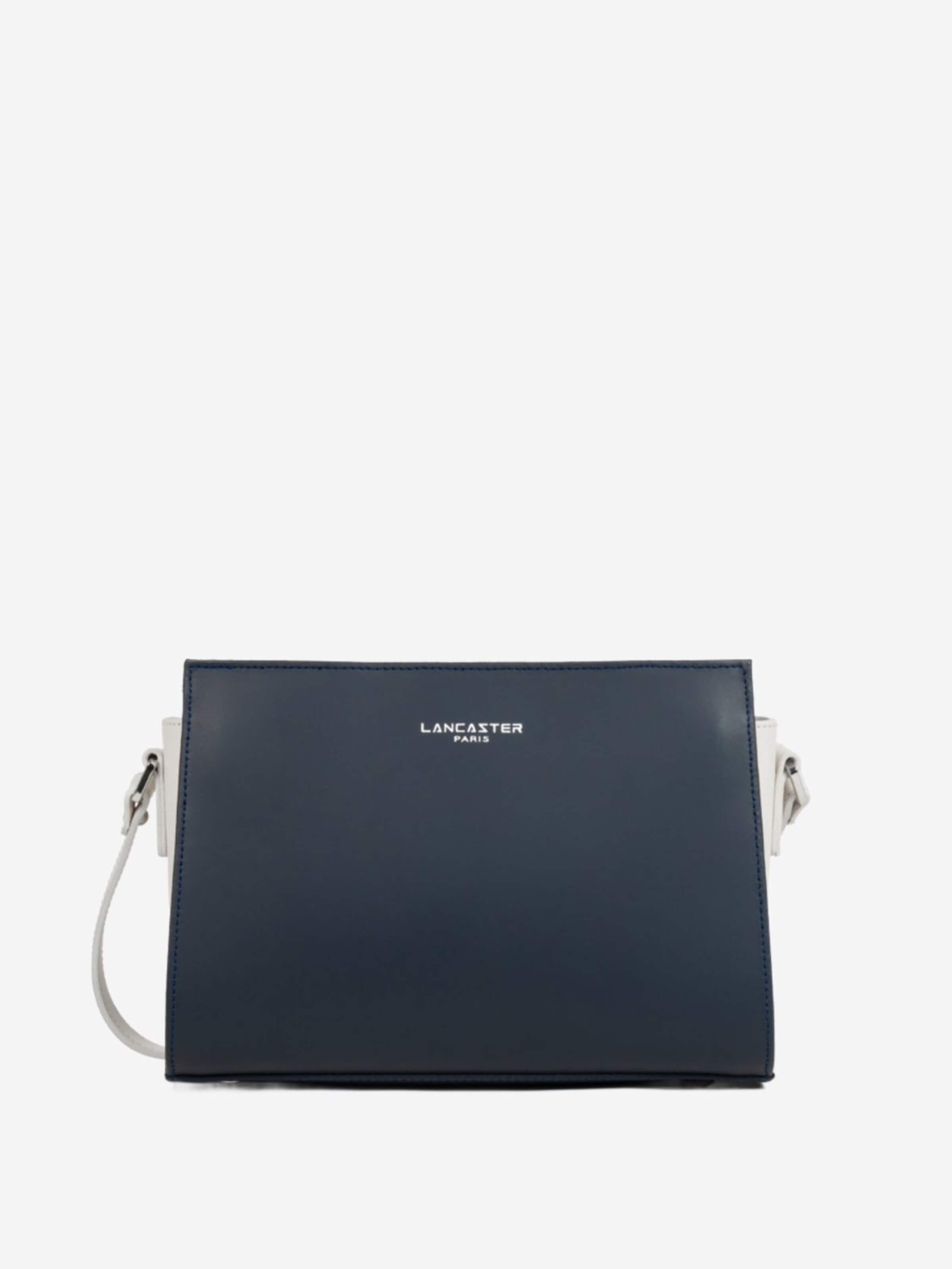 LANCASTER Paris Umhängetasche 'Lancaster Sac trotteur Zippée S Smooth Bleu Foncé - Ecru'‌‌‌‌ in Blau: Vorderseite