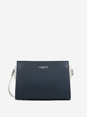 LANCASTER Paris Schoudertas 'Lancaster Sac trotteur Zippée S Smooth Bleu Foncé - Ecru' in Blauw: voorkant