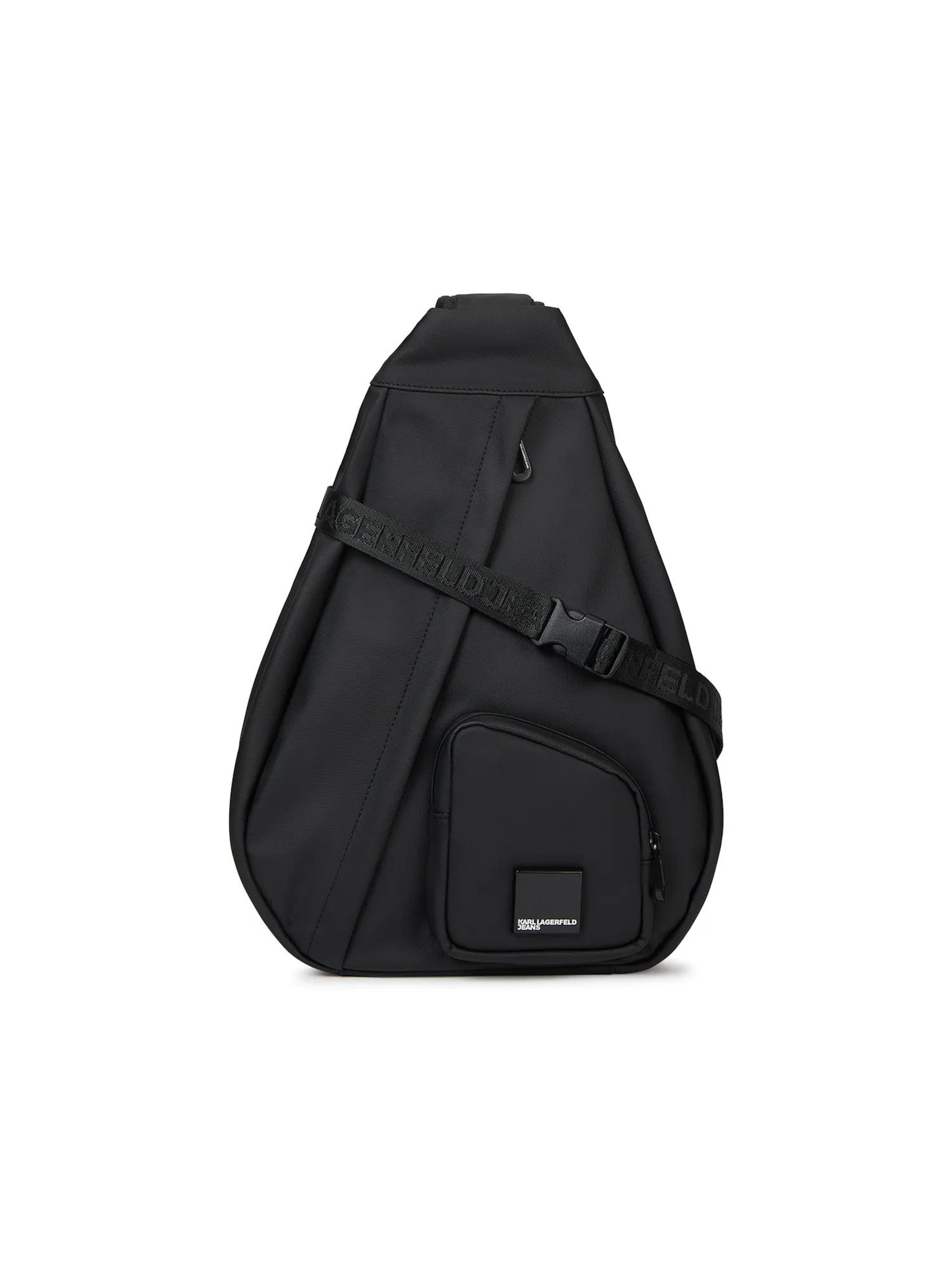 KARL LAGERFELD JEANS - Bolso de hombro 'Venture' en negro: frente