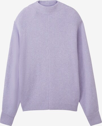 TOM TAILOR DENIM Sweater in Purple: front