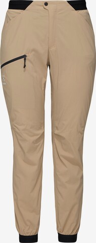 Haglöfs Regular Outdoor Pants 'L.I.M Fuse' in Brown: front