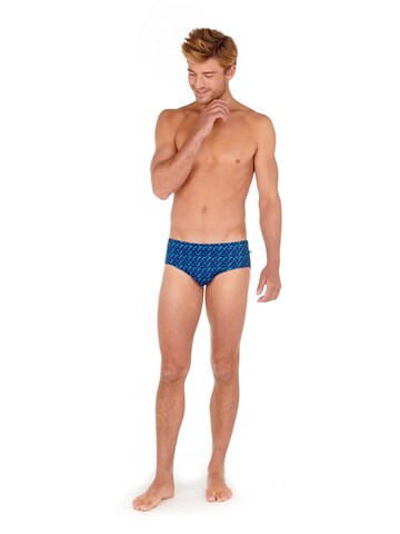 HOM Badehose 'Waves Mini' in Blau: predná strana