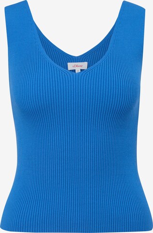 s.Oliver Gebreide top in Blauw: voorkant