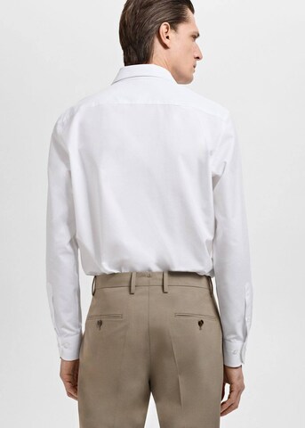 MANGO MAN Regular fit Button Up Shirt 'Alfred' in White