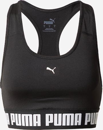 PUMA Bralette Sports Bra in Black: front