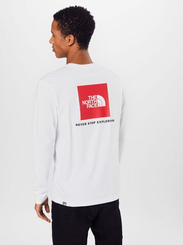 THE NORTH FACE Regular fit Shirt 'Red Box' in Wit: voorkant