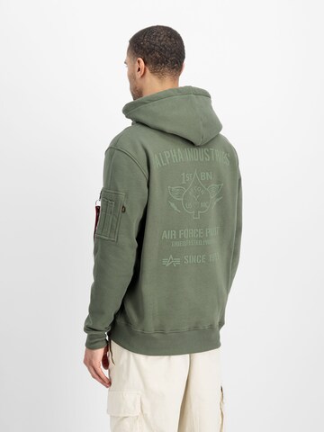 Felpa 'Air Force' di ALPHA INDUSTRIES in verde