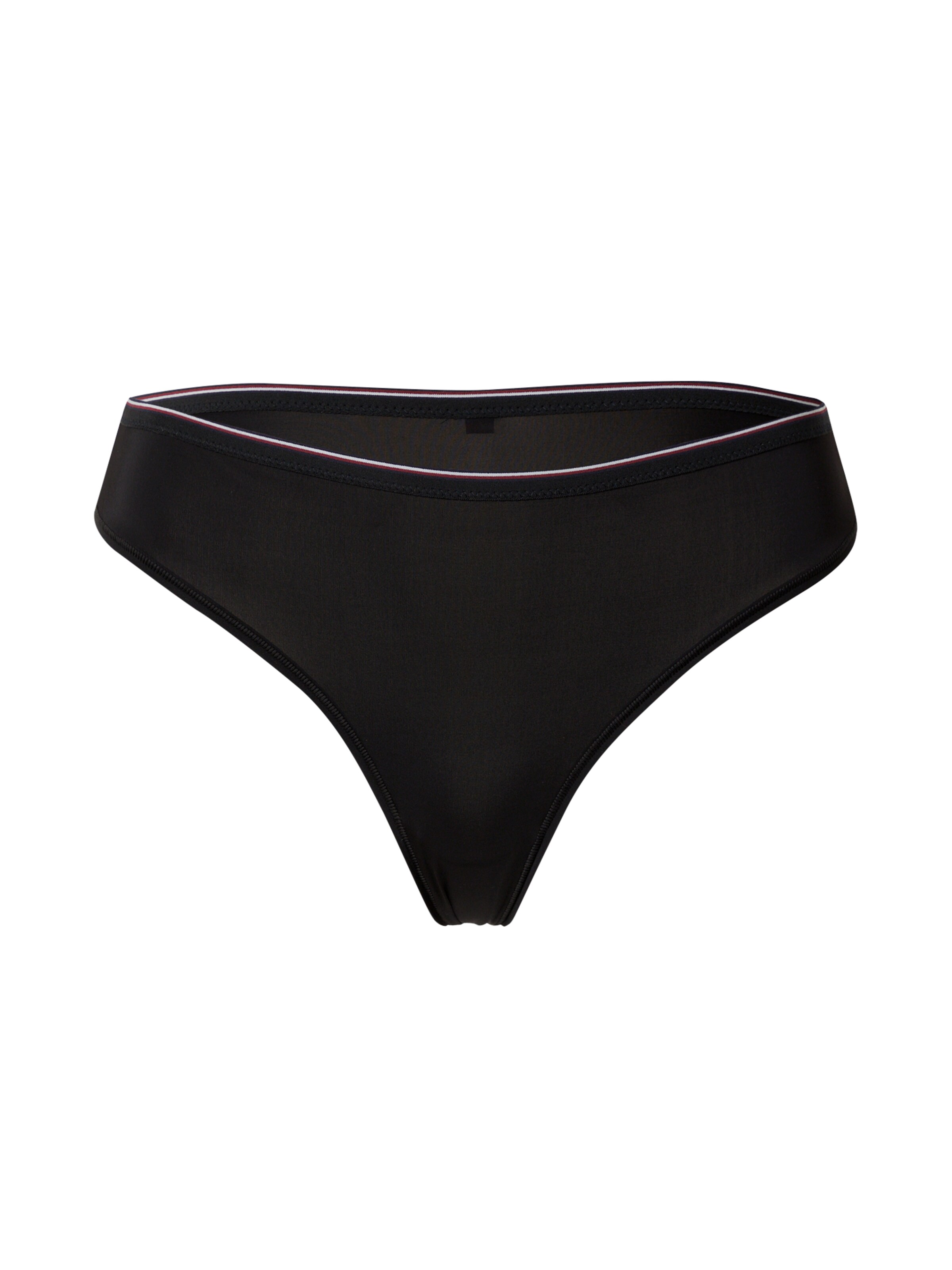 Tommy Hilfiger Underwear String in Schwarz: Vorderseite