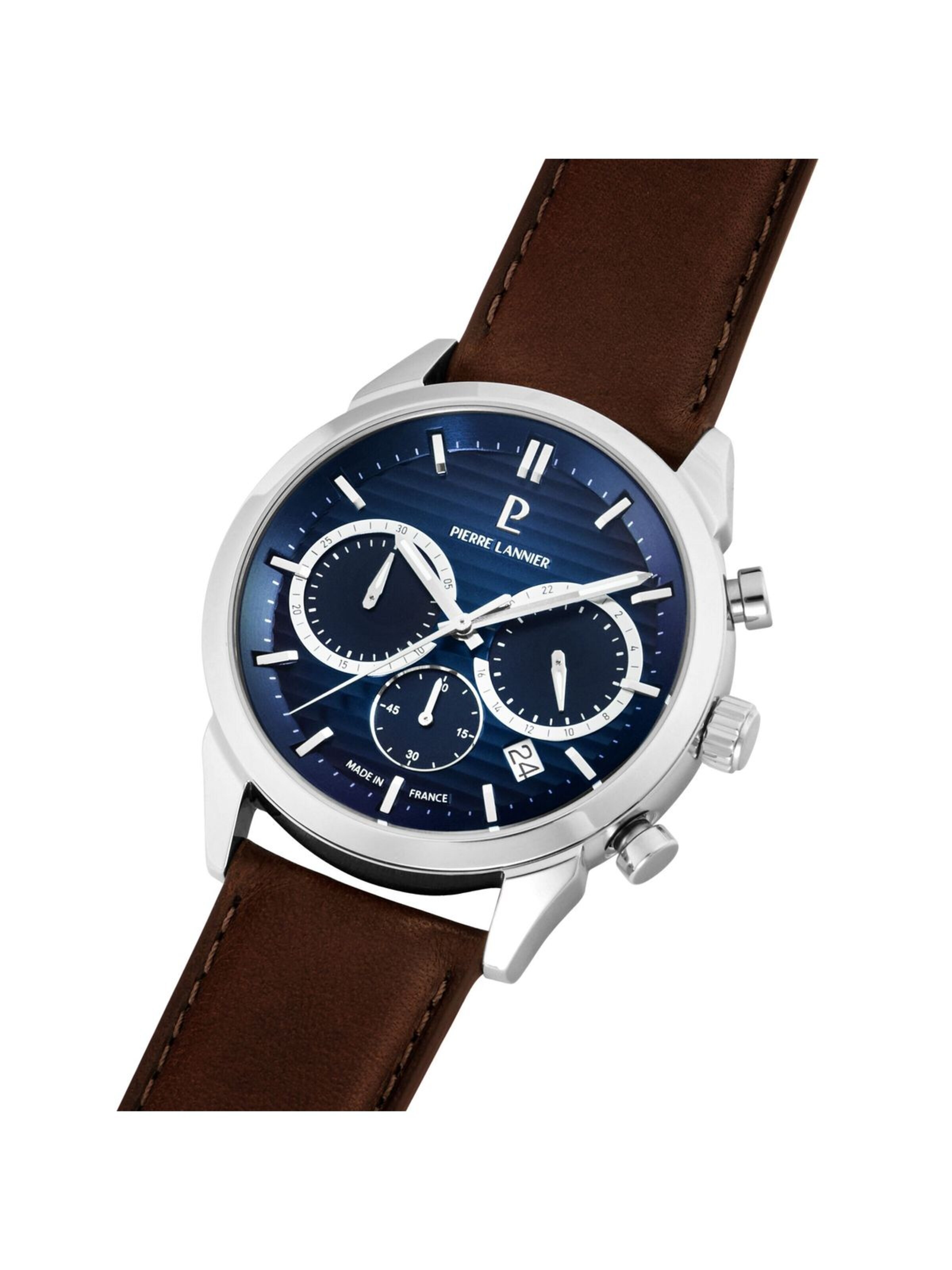 Montre à affichage analogique Pierre Lannier en bleu