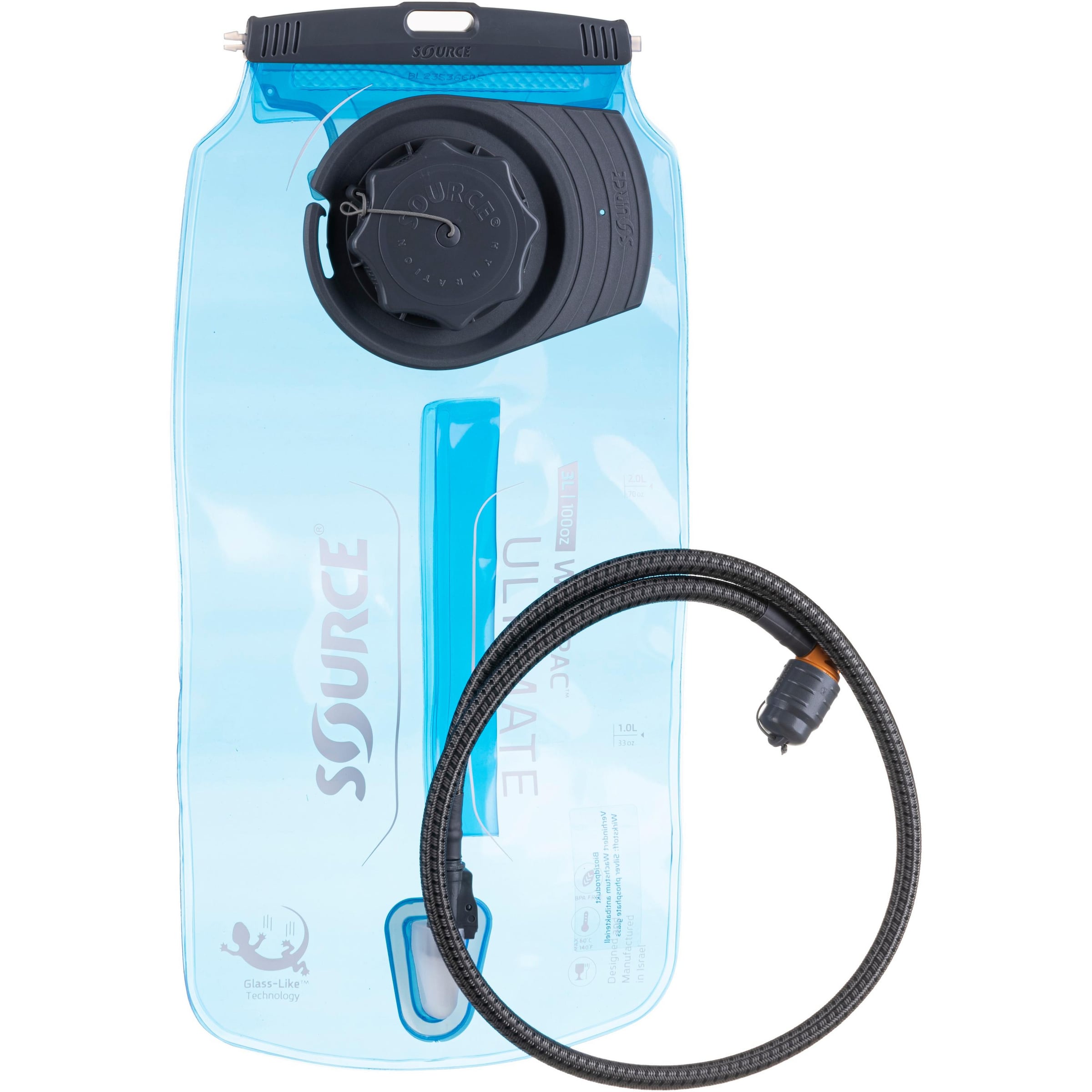 Source Trinksystem 'Widepac Ultimate 3L' in Blau: Vorderseite