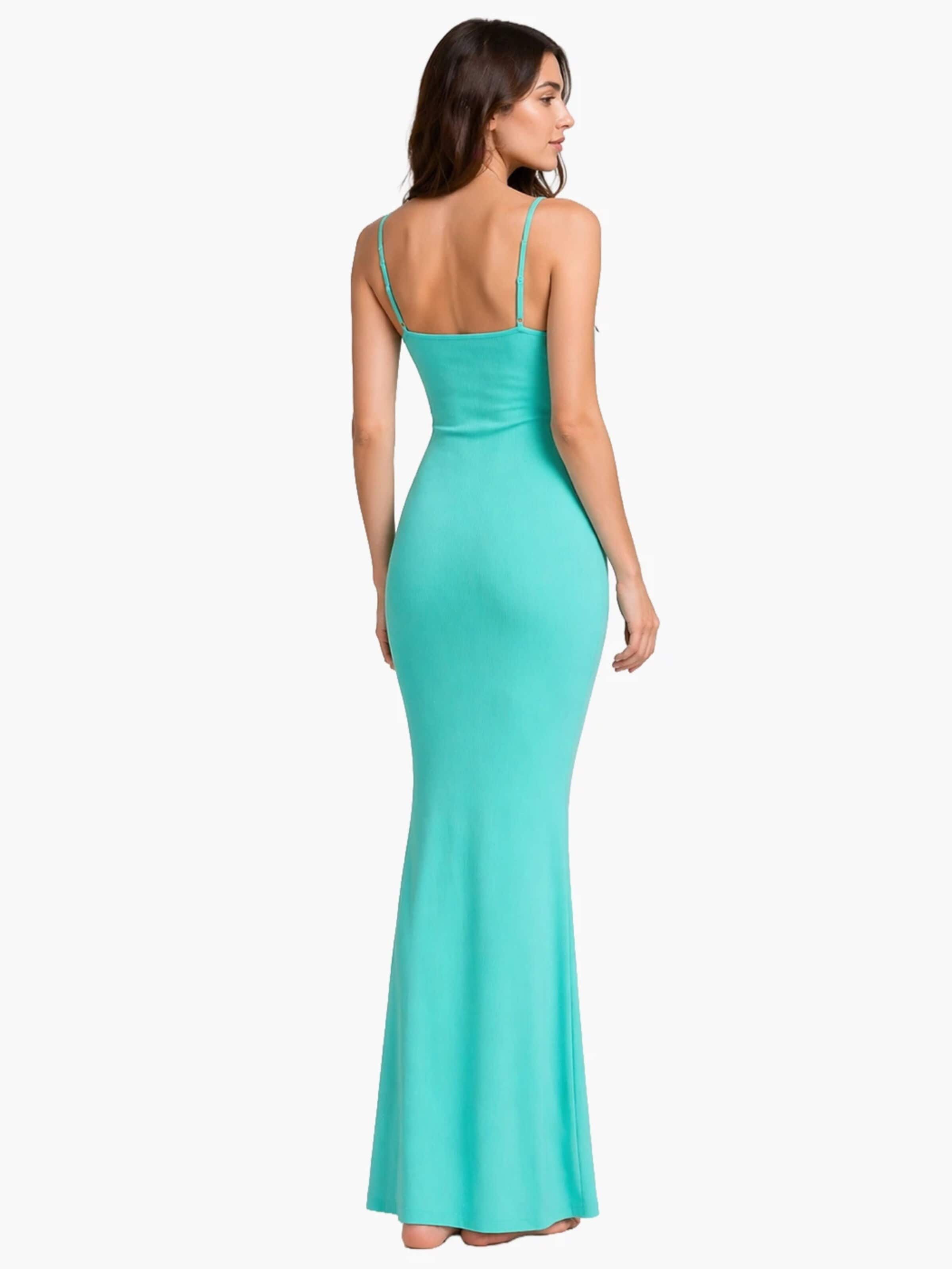 Abito 'Ribbed Cami Maxikleid' di cfab (formerly creamy fabrics) in verde