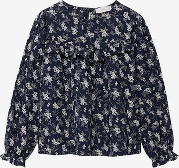 MANGO KIDS Blouse 'Dobby' in Blue: front