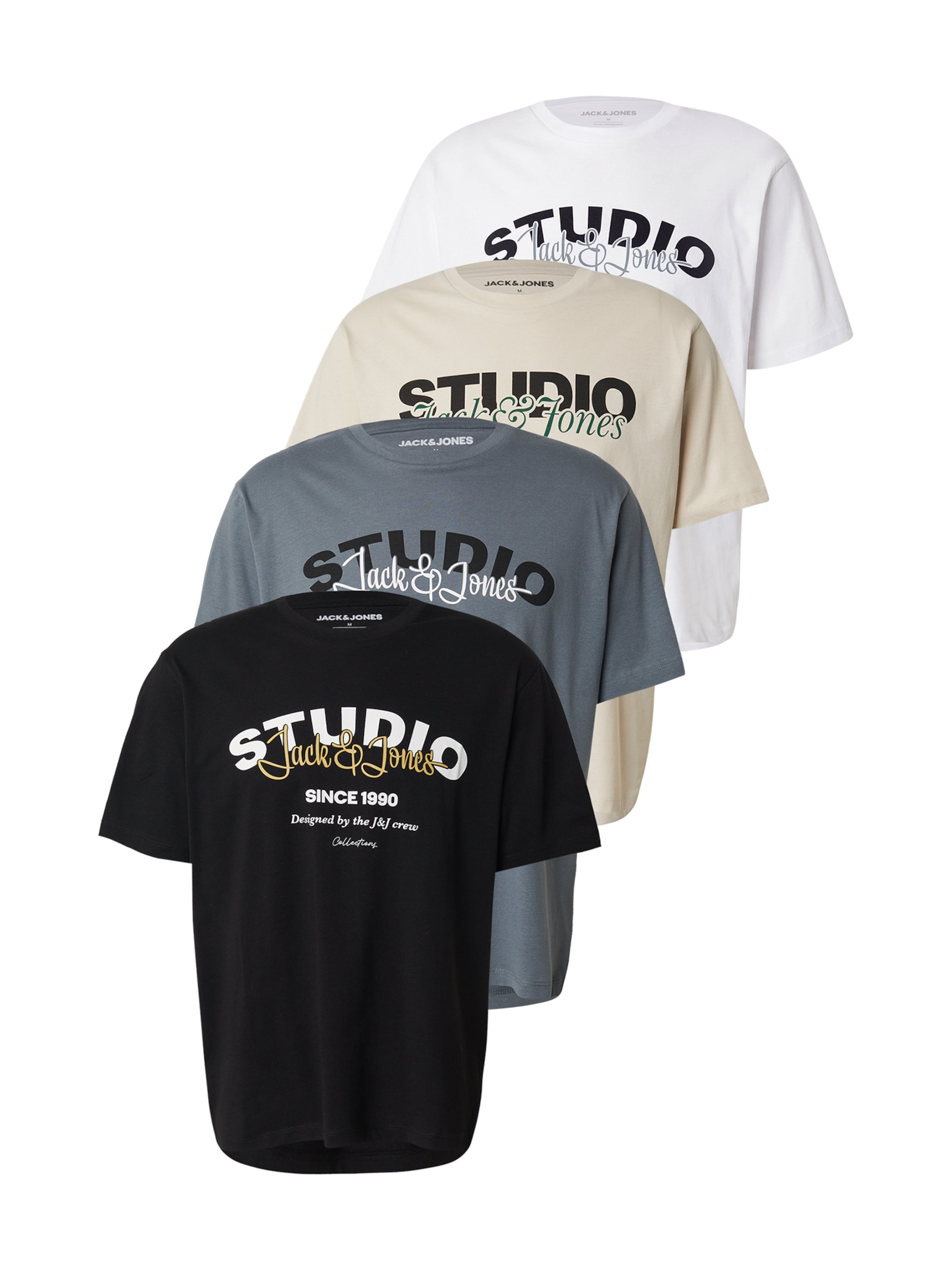 smėlio JACK & JONES Marškinėliai 'JJYUKI': priekis