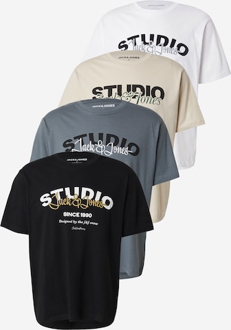 JACK & JONES Koszulka 'JJYUKI' w kolorze beżowy: przód