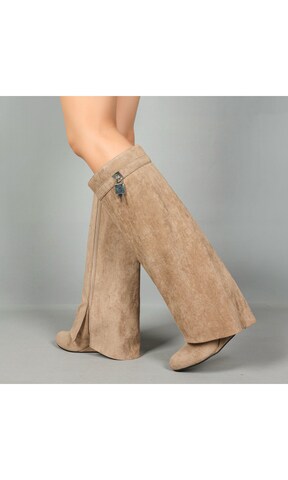 Ital-Design Boots in Beige: front