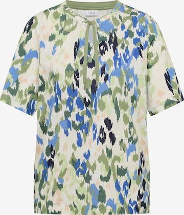 Tricou de la CECIL pe bej: față