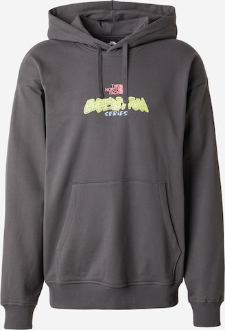 THE NORTH FACESweater majica 'U EXPEDITION CELEBRATION' - siva boja: prednji dio