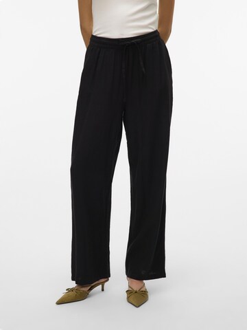 Wide leg Pantaloni 'LINN' di VERO MODA in nero: frontale