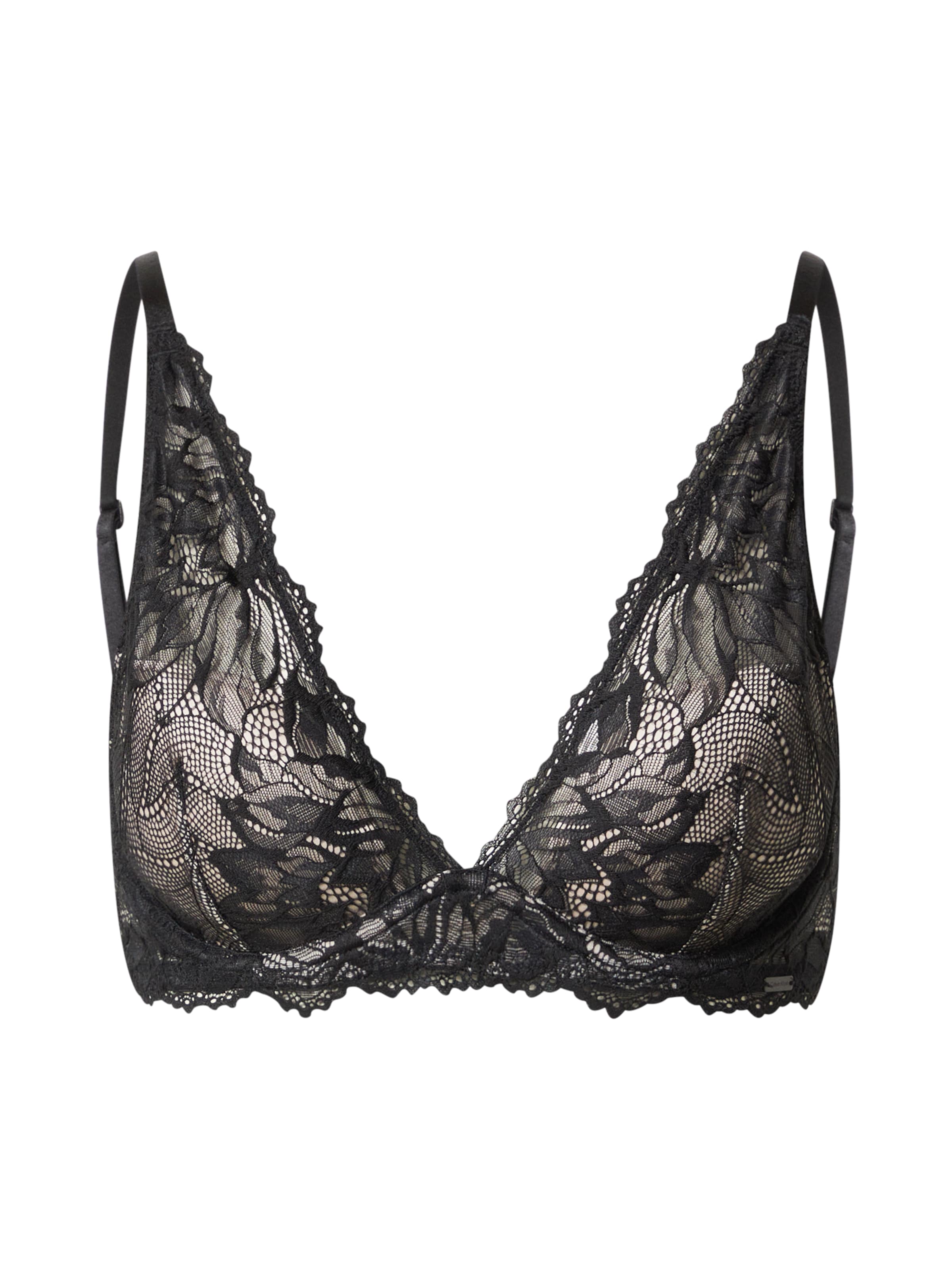 Calvin Klein Underwear Trojúhelníková Podprsenka – černá: přední strana